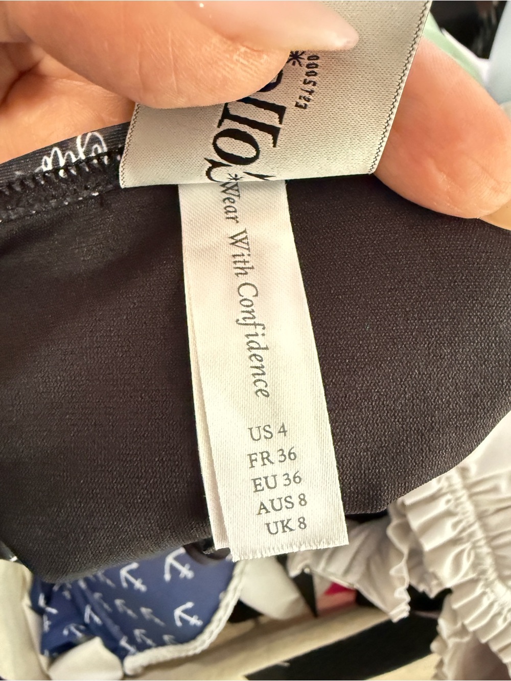 Collectif High-Waist Bikini Bottom in Black with Colorful Cocktail Print - Picture 4 of 4